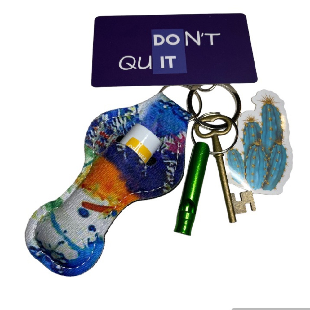 🆕Pick 3/$15 🎉 Key/Bag Charm, Chapstick & Holder, Whistle & Clasp Blue & Green
